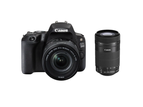 Canon EOS 200D + 18-55 IS STM + 55-250 IS STM