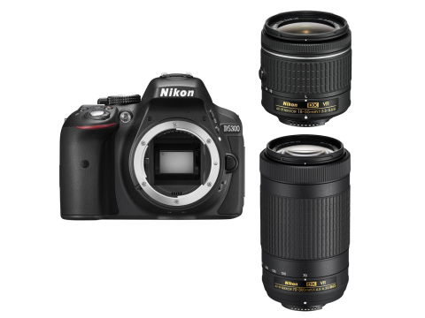 Nikon D5300 + 18-55 VR AF-P + 70-300 AF-P DX VR