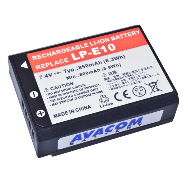 AVACOM LP-E10 Li-Ion 7.4V 850mAh 6.3Wh