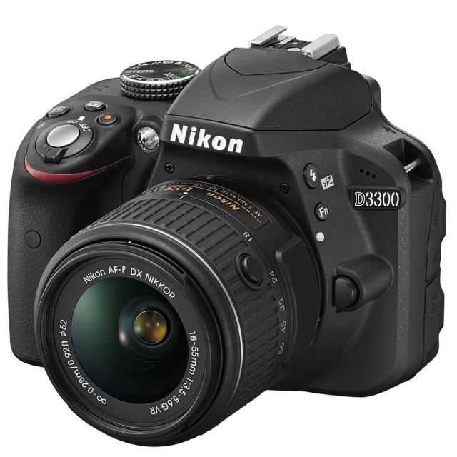 Nikon D3300 + 18-55 VR AF-P, čierná
