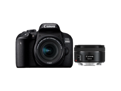 Canon EOS 800D + 18-55mm IS STM + EF 50 f/1,8
