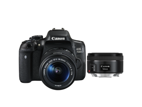 Canon EOS 750D + EF-S 18-55 IS STM + EF 50 f1,8