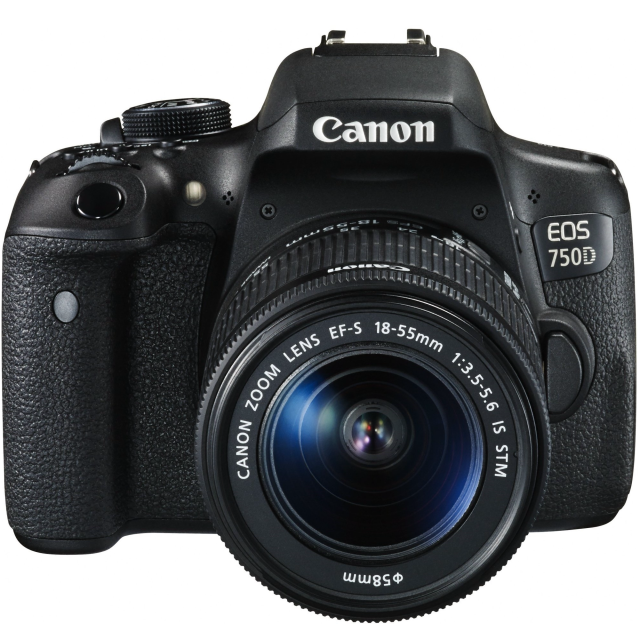 Canon EOS 750D + 18-55 IS STM + 75-300 III