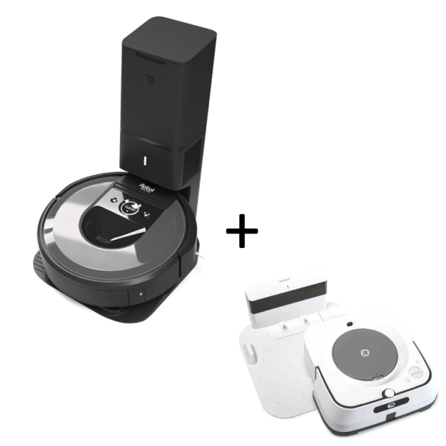 iRobot Roomba i7+, Strieborná + iRobot Braava Jet m6