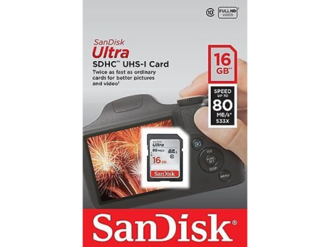 SanDisk Ultra SDHC 16GB UHS-I