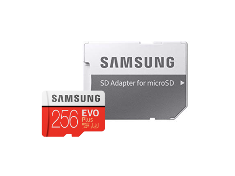 Samsung microSDXC Card 256 GB EVO Plus 100 MB/s (SD Adapter), MB-MC256GA