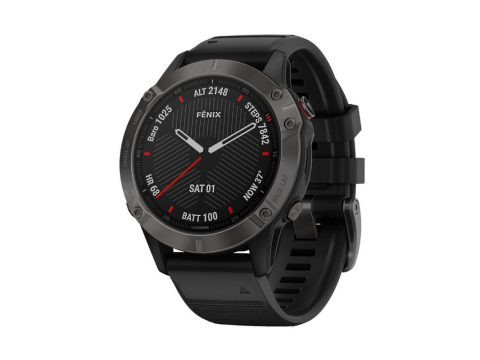 Garmin Fenix 6X Sapphire Gray/black band