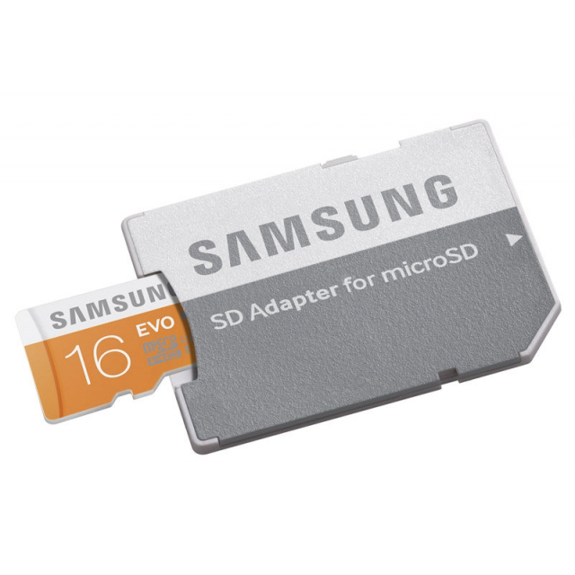 Samsung microSDHC 16GB Class10 UHS-I Evo + adapter
