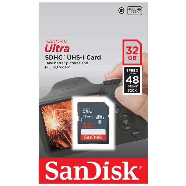 SanDisk SDHC ULTRA UHS-I 32GB Class 10