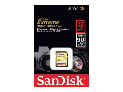 SanDisk SDHC 32GB Extreme Class 10 UHS-I (U3)