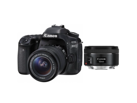 Canon EOS 80D + 18-55 mm IS STM + EF 50 f/1,8