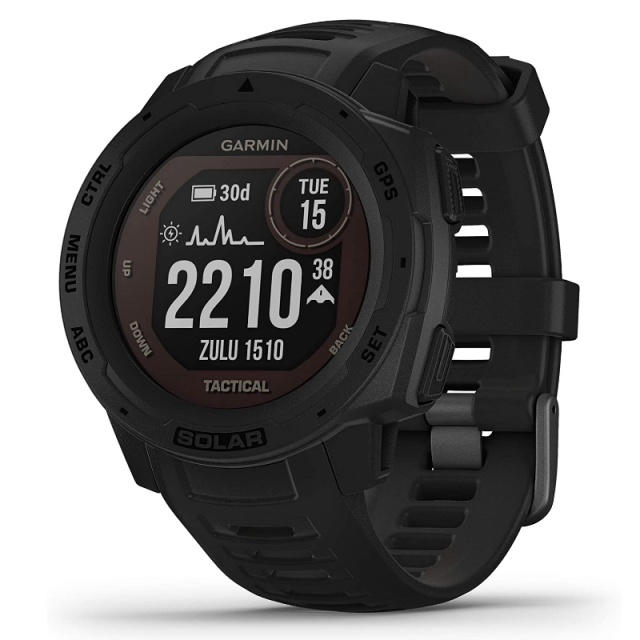 Garmin Instinct Solar, Tactical Edition, Black