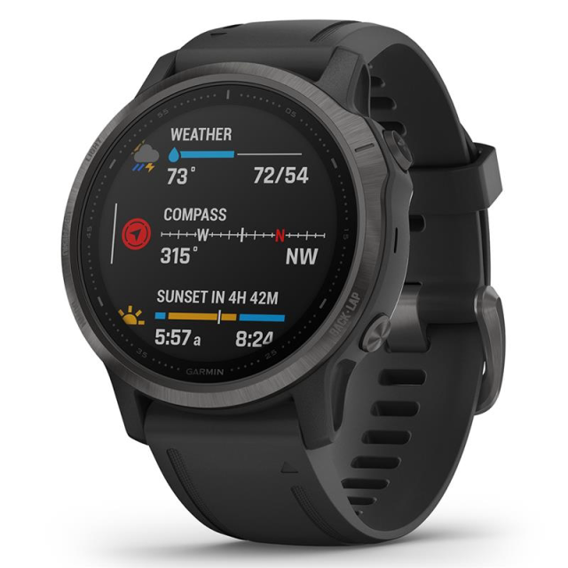 Garmin Fenix 6S Pro black/black band