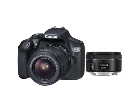 Canon EOS 1300D + EF-S 18-55 IS II + EF 50 mm f/1,8