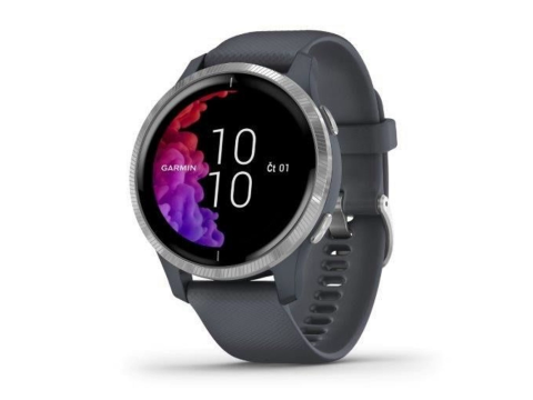 Garmin Venu Silver/ Blue Band