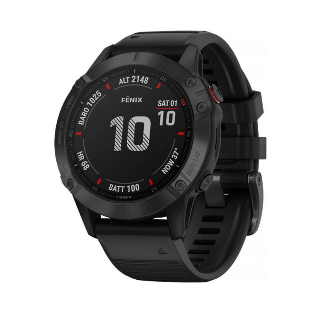 Garmin Fenix 6X PRO Glass black/black band