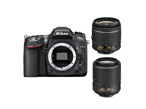 Nikon D7100 + 18-55 AF-P VR + 55-200 mm VR II