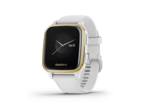 Garmin Venu Sq, LightGold / White Band