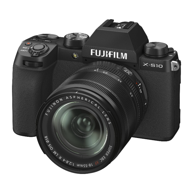 Fujifilm X-S10 + XF 18-55mm f/2,8-4, Black  USZKODZONE OPAKOWANIE
