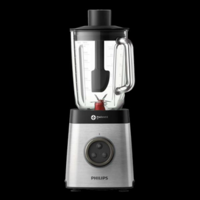 PHILIPS Blender HR3652/00 Staklena, 2.0 l, 1400 W, Crna/Inox