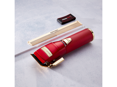 BaByliss PRO FX8700RE Red Cord/Cordless Metal Clipper
