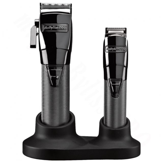 BaByliss PRO FX8705E Black 4rtist Clipper / Trimmer Combi Set