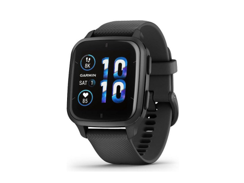 Garmin Venu Sq 2 Music Slate / Black Silicone Band