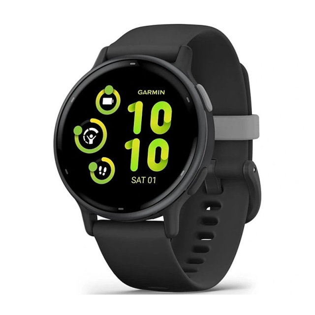 Garmin vívoactive 5 Slate / Black Silicone Band