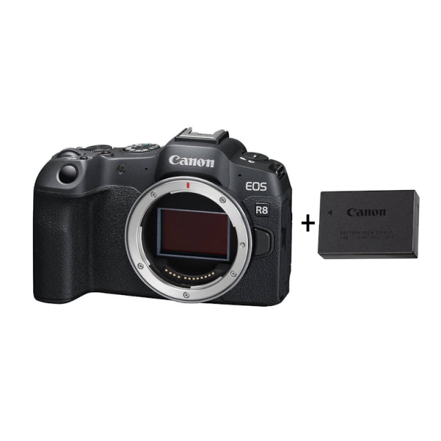 Canon EOS R8 Body+ LP-E17 Battery