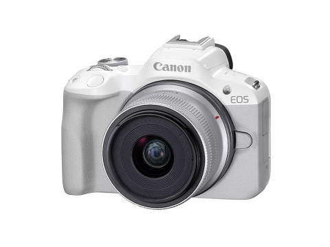 Canon EOS R50 + RF-S 18-45mm 4.5-6.3 IS STM, White