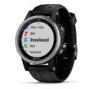 Garmin Fenix 5S Plus Silver Optic, black band.Picture2