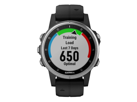 Garmin Fenix 5S Plus Silver Optic, black band.Picture5