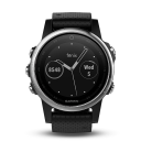 Garmin Fenix 5S ασημί, μαύρο λουράκι.Picture3