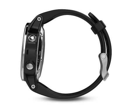 Garmin Fenix 5S silver, black band.Picture6