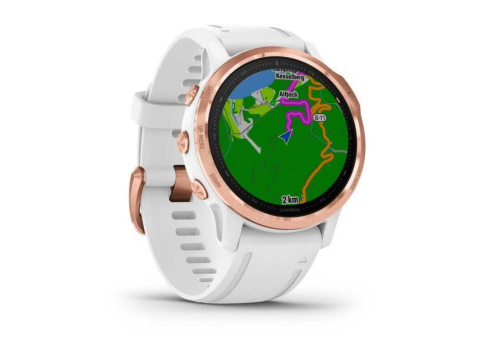Garmin Fenix 6S PRO Glass, RoseGold/White Band.Picture2