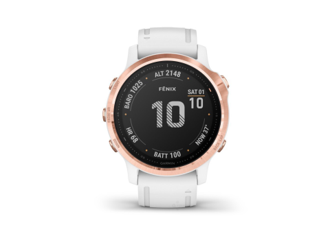 Garmin Fenix 6S PRO Glass, RoseGold/White Band.Picture3