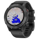 Garmin Fenix 6 Sapphire Gray/black band.Picture2