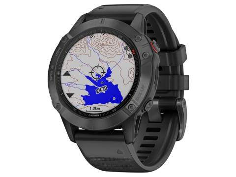 Garmin Fenix 6 Pro Sapphire Gray/black band.Picture2