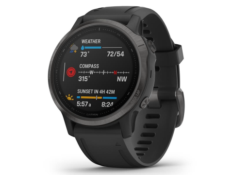 Garmin Fenix 6S Sapphire Gray/black band.Picture2
