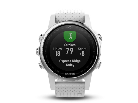 Garmin Fenix 5S Silver Optic, White band.Picture3