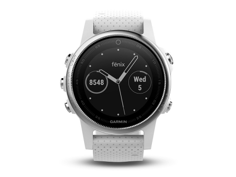 Garmin Fenix 5S Silver Optic, White band.Picture4