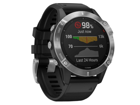 Garmin Fenix 6 Solar, Silver/Black Band.Picture2