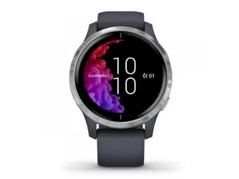 Garmin Venu Silver/ Blue Band.Picture2
