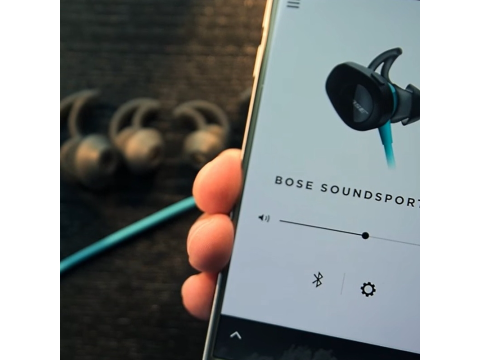Bose SoundSport Wireless Headphones, Blue.Picture6