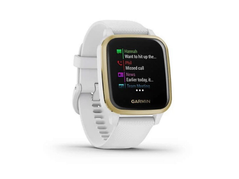 Garmin Venu Sq, LightGold / White Band.Picture2