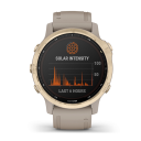 Garmin Fenix 6S Pro Solar, Light Gold, Light Sand Band.Picture2