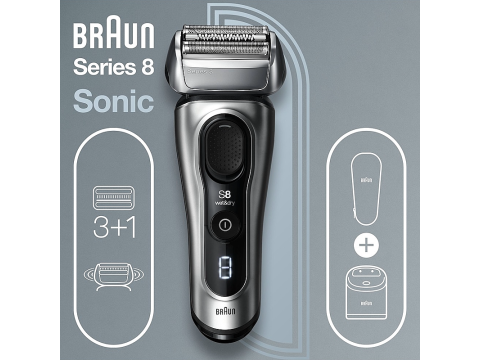 Braun Series 8 8467cc Wet&Dry, Silver.Picture4