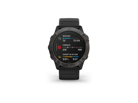 Garmin Fenix 6x Pro SOLAR Carbon Grey Black band.Picture6