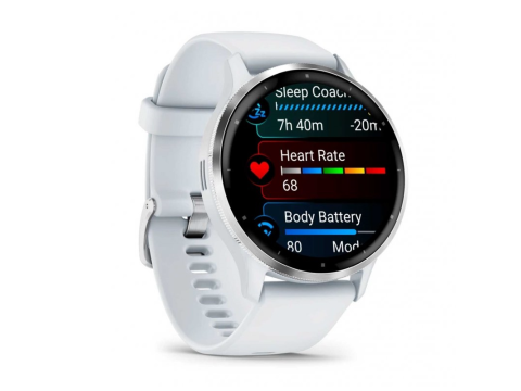 Garmin Venu 3, Silver/White, Silicone band.Picture3