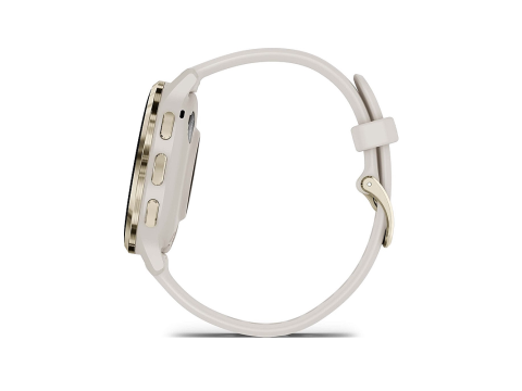 Garmin Venu 3S, Cream Gold/Ivory Silicone Band.Picture4